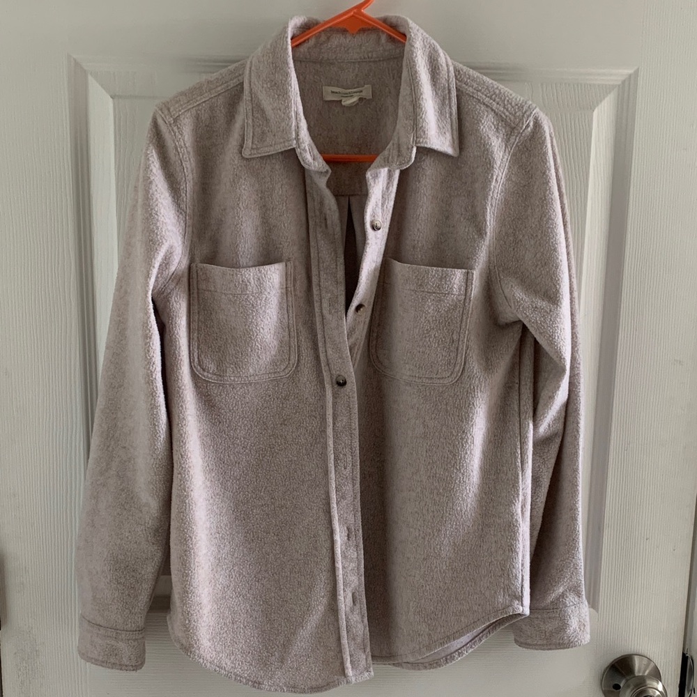 beachlunchlounge Women’s Tan Casual Button Down Shirt